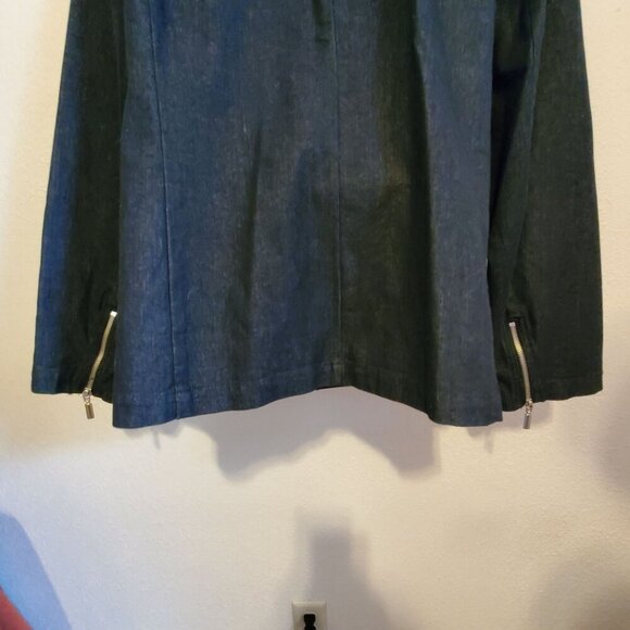 Hot In Hollywood 2XL Black Embellished Open Front Jacket Sparkling Crystal - Picture 12 of 15